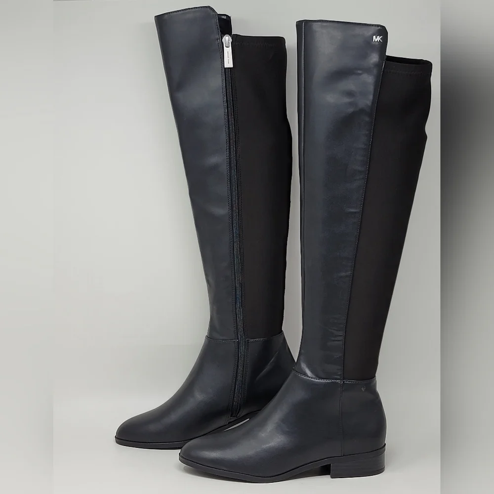 Michael Kors Women's Bromley Over The Knee Flat Riding Black Boot Size 5.5 New